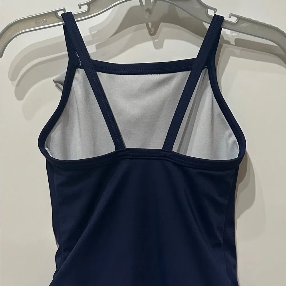 Hanna Andersson Unicorn Ruffle One Piece Sunblock Size 80 18-24 M Navy